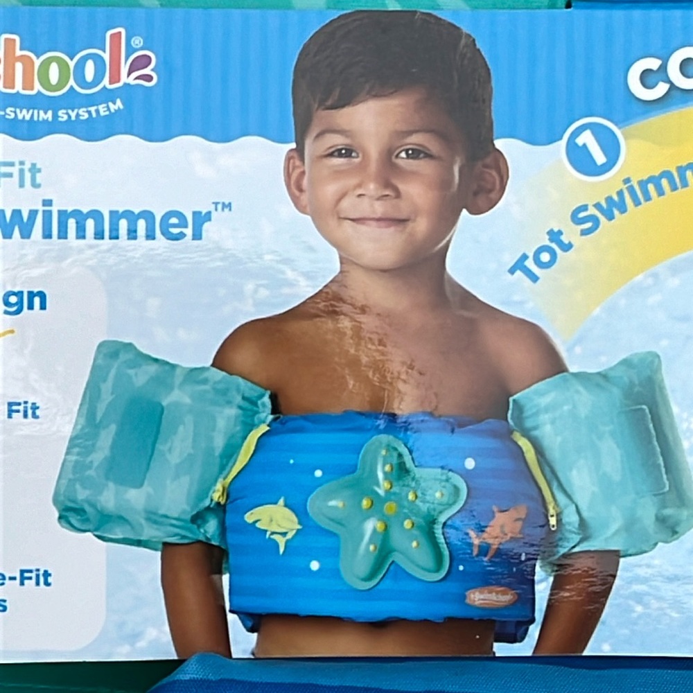 NEW Grow-with-me Swim Trainer, Vest, float, from SwimSchool, age 4-6 yrs